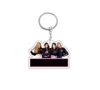 Merch BlackP Groupe musical Kpop Porte-clés Pendentif en acrylique Accessoires pour sacs Accessoires à suspendre pour voiture Sacs à dos Porte-clés Merch pour les fans A02