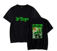 Merch JC Reyes Be Born Again Album T-Shirt Hommes Femmes Chemise Manches Courtes Casual Graphic Tee, Noir , 4XL