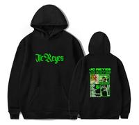 Merch JC Reyes Be Born Again Pochette à capuche graphique décontractée, Noir , S