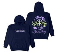 Merch Kpop Katseye Soft is Strong Sweat à capuche Beautiful Chaos Tour Manches longues Streetwear Hommes Femmes, bleu marine, 4XL
