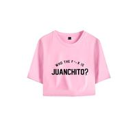 Merch Leiva Who The Fk is Juanchito Crop Top Unisexe Classique, rose, L