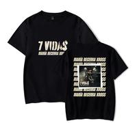 Merch María Becerra 7Vidas Song T-shirt classique unisexe à manches courtes, Noir , XS