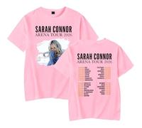 Merch Sarah Connor Arena Tour 2026 Mars à Août Manches Courtes Unisexe Classique, rose, M