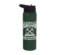 Merch Survivor Greffe de moelle osseuse - Design Top Survivor Stainless Steel Insulated Water Bottle