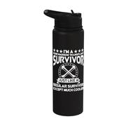 Merch Survivor Greffe de moelle osseuse - Design Top Survivor Stainless Steel Insulated Water Bottle