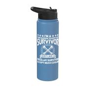 Merch Survivor Greffe de moelle osseuse - Design Top Survivor Stainless Steel Insulated Water Bottle