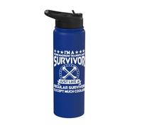 Merch Survivor Greffe de moelle osseuse - Design Top Survivor Stainless Steel Insulated Water Bottle