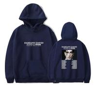Merch Sweat à capuche Damiano David Funny Little Fears World Tour 2025 Col rond Unisexe, bleu, L