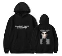 Merch Sweat à capuche Damiano David Funny Little Fears World Tour 2025 Col rond Unisexe, Noir , XL