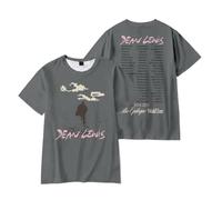 Merch T-shirt à manches courtes Dean Lewis The Epilogue World Tour 2025 3D pour l'été, gris, M