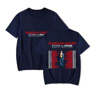 Merch T-Shirt Damiano David Funny Little Fears World Tour 2025 Fashing Manches Courtes Unisexe, bleu, XXL