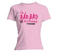 Merch Theory of a Deadman - T-Shirt Femme Rose Theory Of A Deadman "Bad Girlfriend" (Taille S)