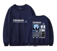 Merch Trueno Affiche de profil col rond unisexe, bleu marine, M