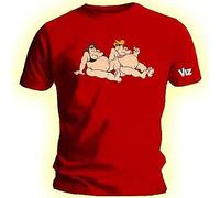 Merchandising-Viz - Fat Slags T-Shirt (Cardinal Red,Xl,Mal