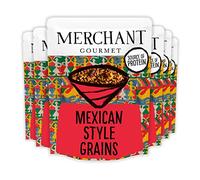 Merchant Gourmet Lot de 6 sachets de 250 g de grains épicés cuits de style mexicain - Mélange de riz et de quinoa au micro-ondes - Source de fibres, faible en gras et végétalien
