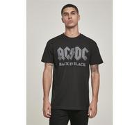 Merchcode ACDC Back In Black Tee T-Shirt Haut Musique Hard Rock Légendes Cultes