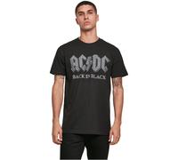 Merchcode ACDC Back In Black Tee T-Shirt Haut Musique Hard Rock Légendes Cultes