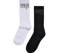 MERCHCODE Linkin Park Socks 2-Pack Chaussettes, Noir/Blanc, 47-50 Mixte