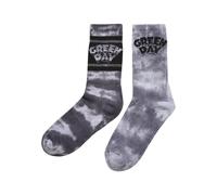 Merchcode Chaussettes Tie Dye Green Day 2-Paquet Batik Longues Musique Pop