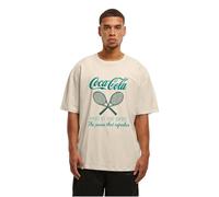 Merchcode Coca Cola Tennis Club Short Sleeve T-shirt Beige XL Homme
