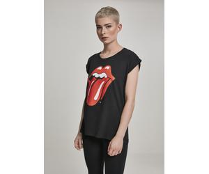Merchcode Female Shirt Ladies Rolling Stones Tongue Tee Black M