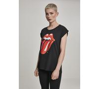 Merchcode Female Shirt Ladies Rolling Stones Tongue Tee Black S