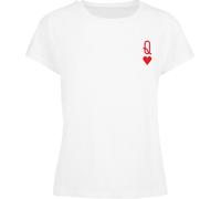 Merchcode Femmes Ladies Hugs & Love Queen of Hearts Box Tee MP5012552 M