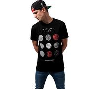 MERCHCODE Fille Twenty One Pilots Pattern Circles Tee T shirt, Noir, L EU