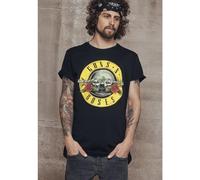 MERCHCODE Guns n Roses Classic Band T-Shirt pour Homme avec Logo imprimé, Noir, M