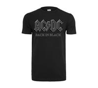 MERCHCODE Homme Acdc Back In Black Tee T Shirt, Noir (Black 00007), XXL EU