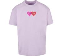 Merchcode Hugs & Love Two Hearts Heavy Oversize Tee MP5012536 M