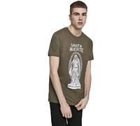 MERCHCODE La Santa Muerte Statue T-Shirt pour Homme avec imprimé de la Sainte Tods S Olive