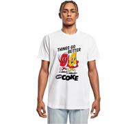 MERCHCODE Mc1061-things Go Better with Coke T-Shirt, Blanc, L Homme