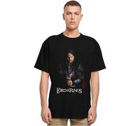 MERCHCODE Mc1153-lord of The Rings-Aragorn Heavy Oversize Tee T-Shirt, Noir, L Hommes