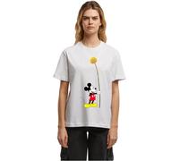 MERCHCODE Mc1270-mickey Flower Tee T-Shirt, Blanc, XL Femmes