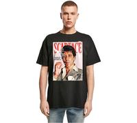 MERCHCODE Mc1523-scarface Magazine Cover Oversize Tee T-Shirt, Noir, M Hommes