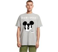 MERCHCODE Mc1525-Mickey Mouse Japanese Oversize T-Shirt pour Homme (1 pièce), Gris, XL