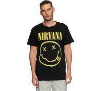 MERCHCODE Mc857-nirvana Lithium Tee T-Shirt, Noir, 5XL Hommes