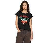 MERCHCODE Mc871-ladies My Chemical Romance Angle of Water Tee T-Shirt, Noir, M Femmes