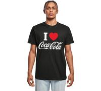 MERCHCODE Mc894-coca Cola I Love Coke Tee T-Shirt, Noir, 4XL Hommes