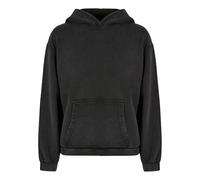 MERCHCODE Mp0006332-ladies Love Acid Washed Oversized Hoody Sweat-Shirt à Capuche, Noir, M Femme