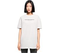MERCHCODE Mp0006611-ladies WD-Believe in Yourself Oversized Boyfriend Tee T-Shirt, Blanc, L Femmes