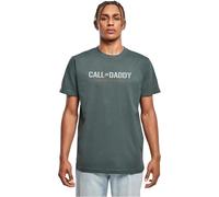 MERCHCODE Mp0006845-fathers Day-Call of Daddy T-Shirt, Vert Bouteille, S Hommes