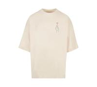 MERCHCODE Mp0007485-k Heart Huge Tee T-Shirt, Sable Blanc, S Hommes