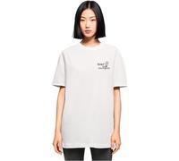 MERCHCODE Mp0008535-ladies Surf Club California Oversized Tee T-Shirt, Blanc, M Femmes