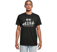 MERCHCODE Mp5011714-acdc-Evolution of Rock Shirt, Noir, L Hommes