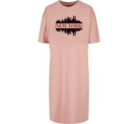 Merchcode Robe 'New York' rose ancienne / melon / noir, Taille 44