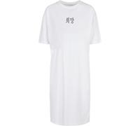 Merchcode Robe oversize 'K Hope' noir / blanc, Taille 42