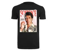 MERCHCODE Scarface Magazine Cover Tee T-Shirt, Noir, XXL Homme