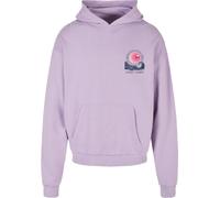 Merchcode Sweat-shirt 'Sunset Charm' lavande / rose / noir, Taille M